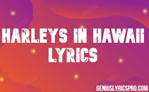 Harleys In Hawaii Lyrics
