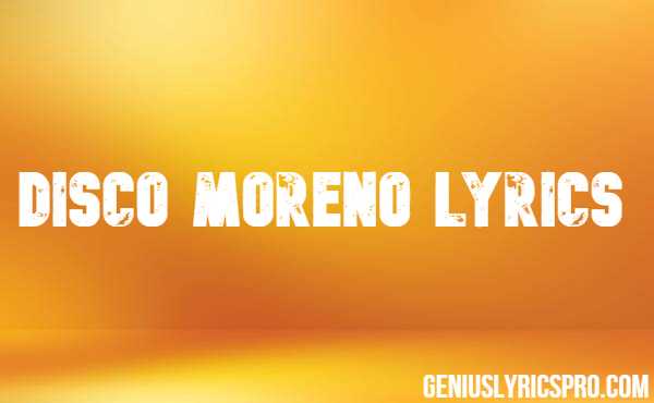Disco Moreno Lyrics | Isko Moreno Vs Alfredi Lyrics